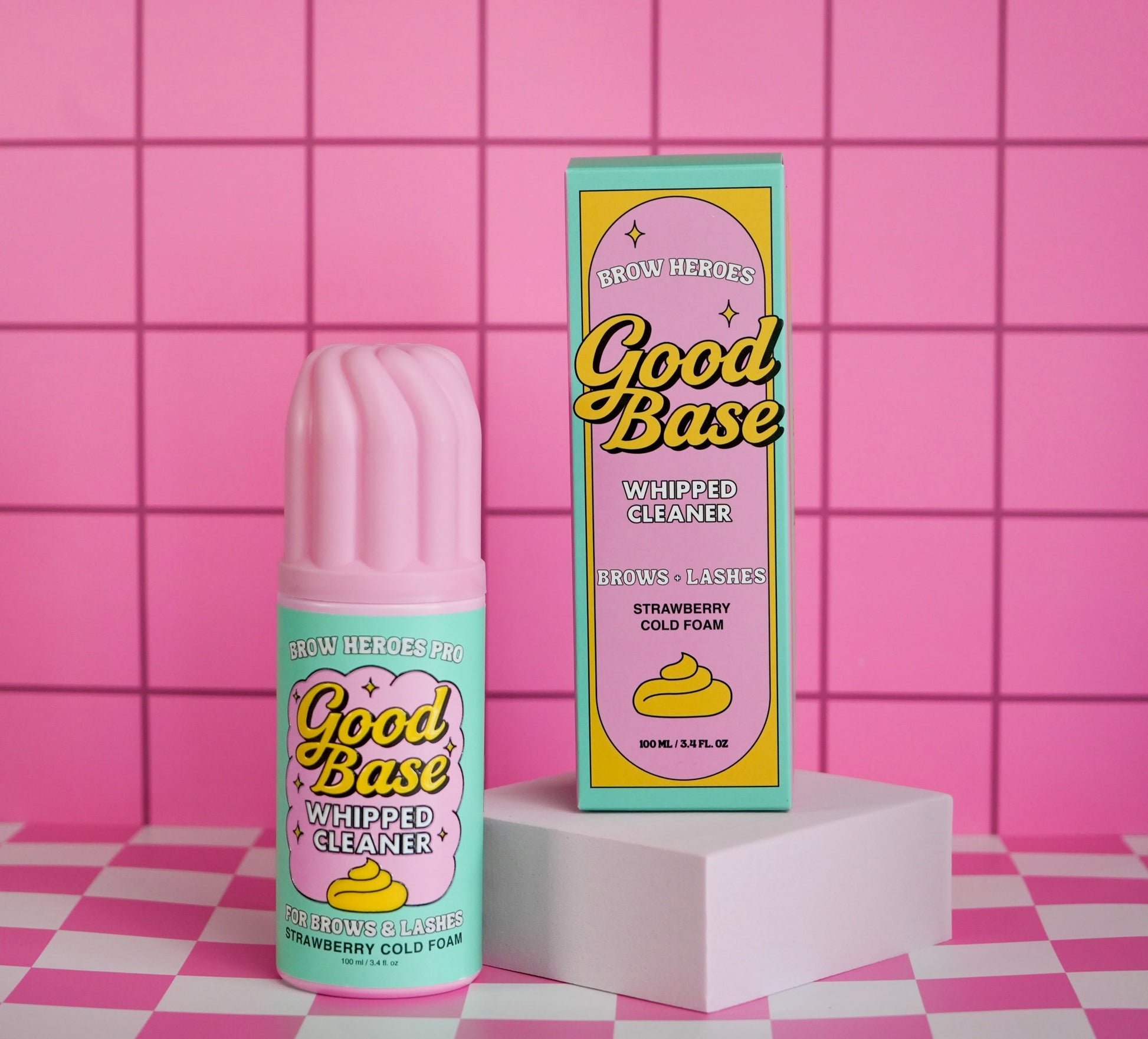 Brow Heroes Good Base lash and brow cleanser, professional aftercare for salons and home use